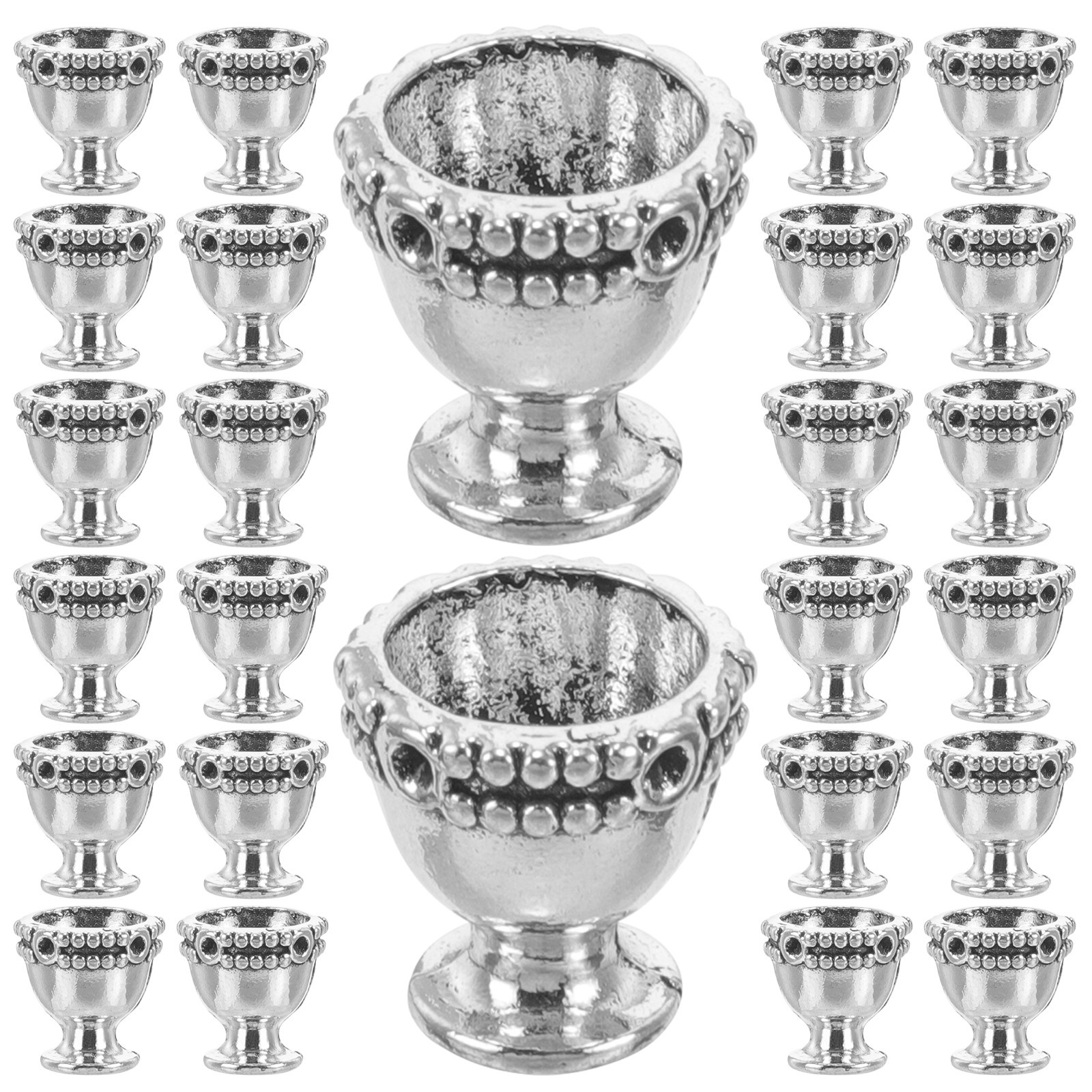 Plastic Cup 50Pcs - 50Pcs Vintage Alloy Wine Cup Charms