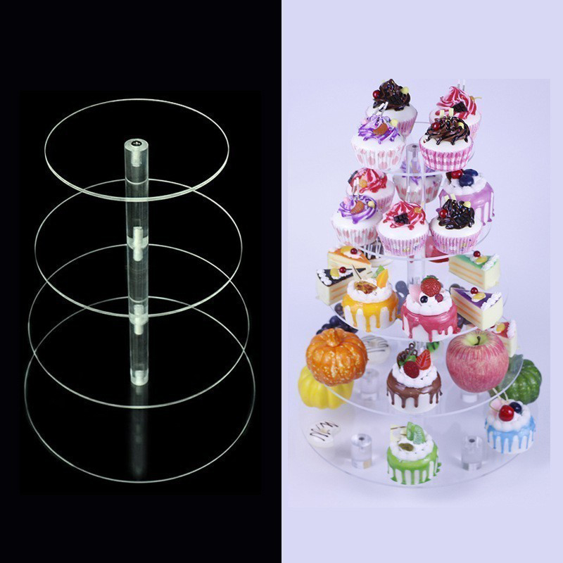 1 Pc 3/4/5 Tier Acrylic Round  - Cupcake Stand Tier recensie en prijs
