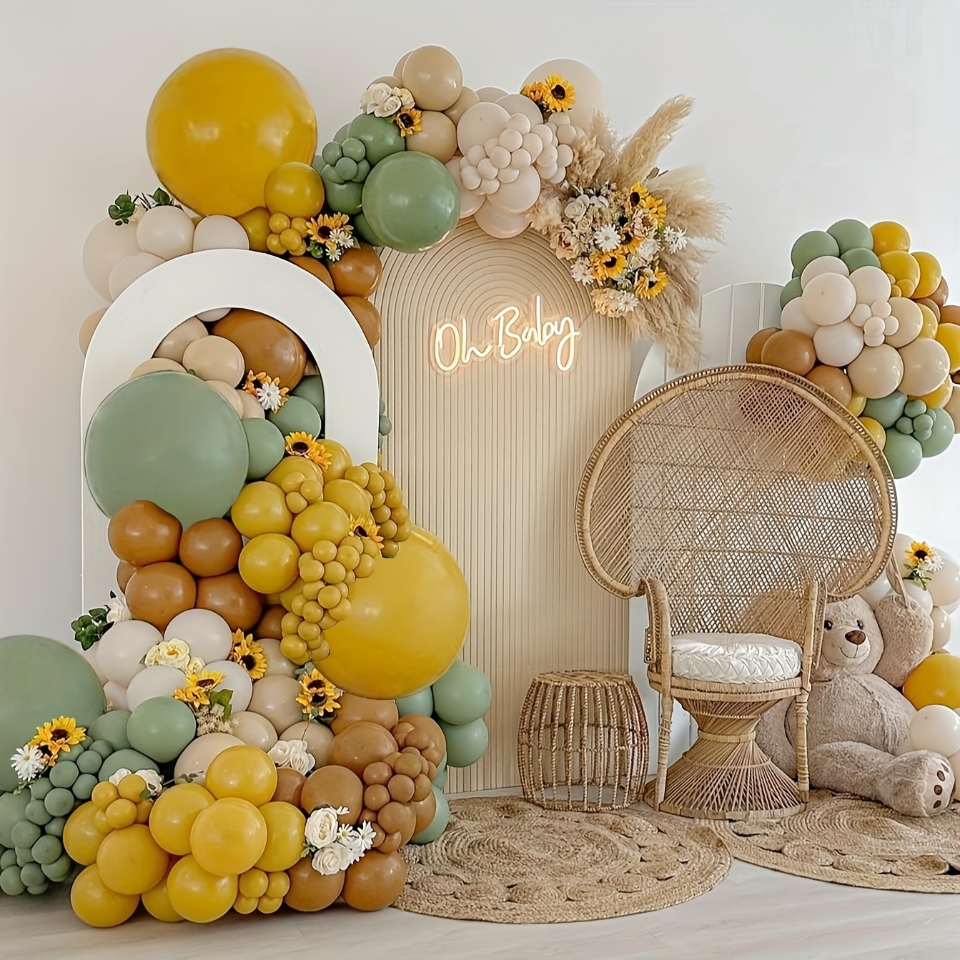 146pcs Sage Green Yellow Ballo - Balloon Arch Kit recensie en prijs
