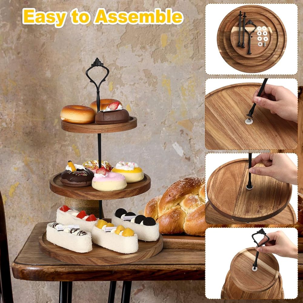 3 Set 3 Tier Wood Cupcake Stan - Cupcake Stand Tier recensie en prijs