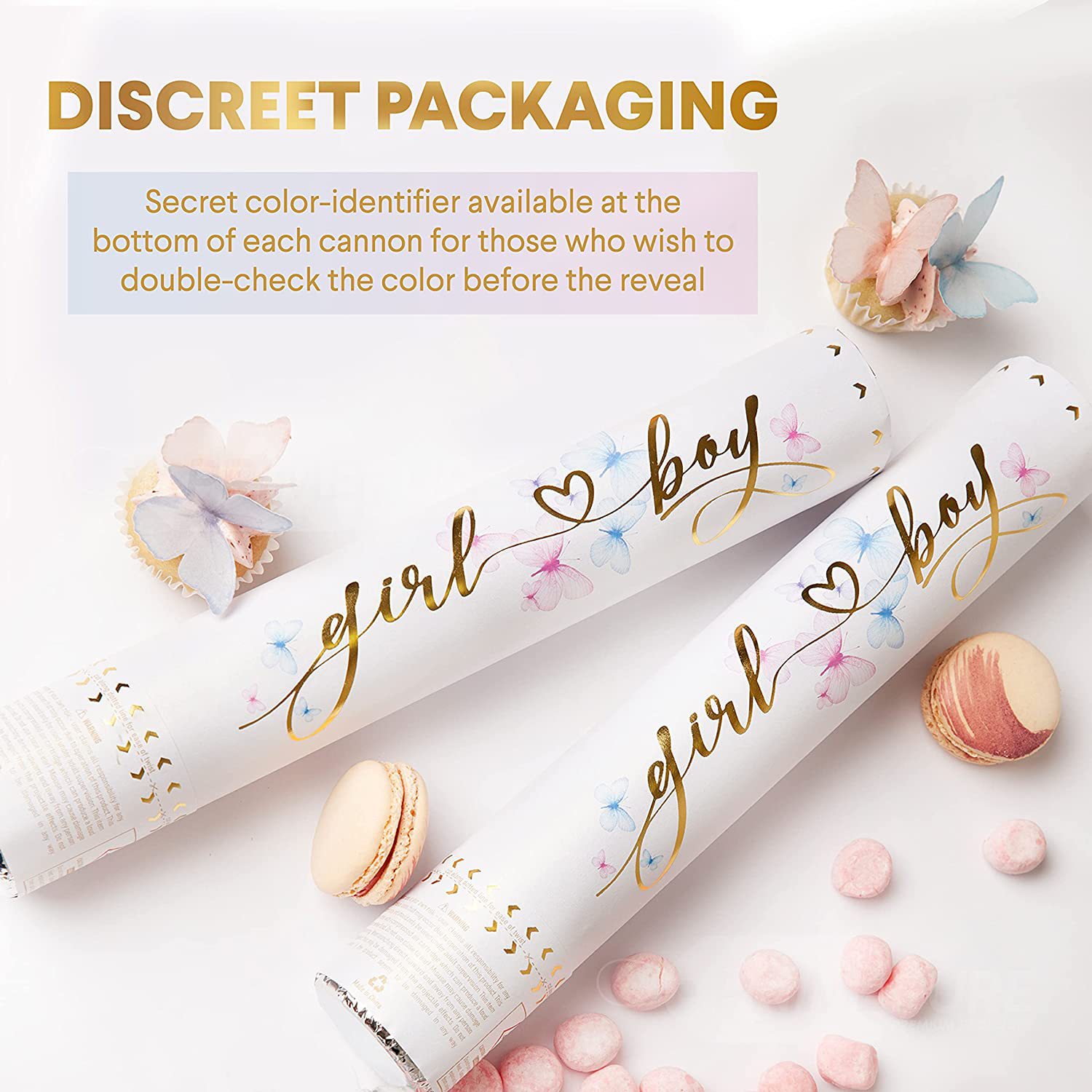 Gender reveal party confetti c - Confetti Cannon Tube recensie en prijs