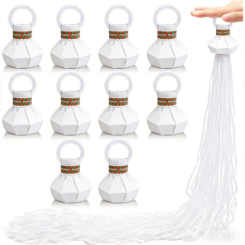 10pcs White Streamers Poppers  - Confetti Cannon Tube recensie en prijs