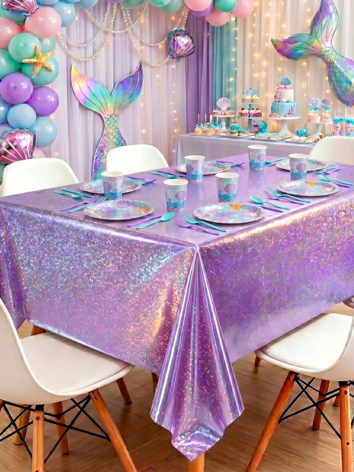 1pc Laser Purple Disposable Ta - Table Cloth Disposable recensie en prijs