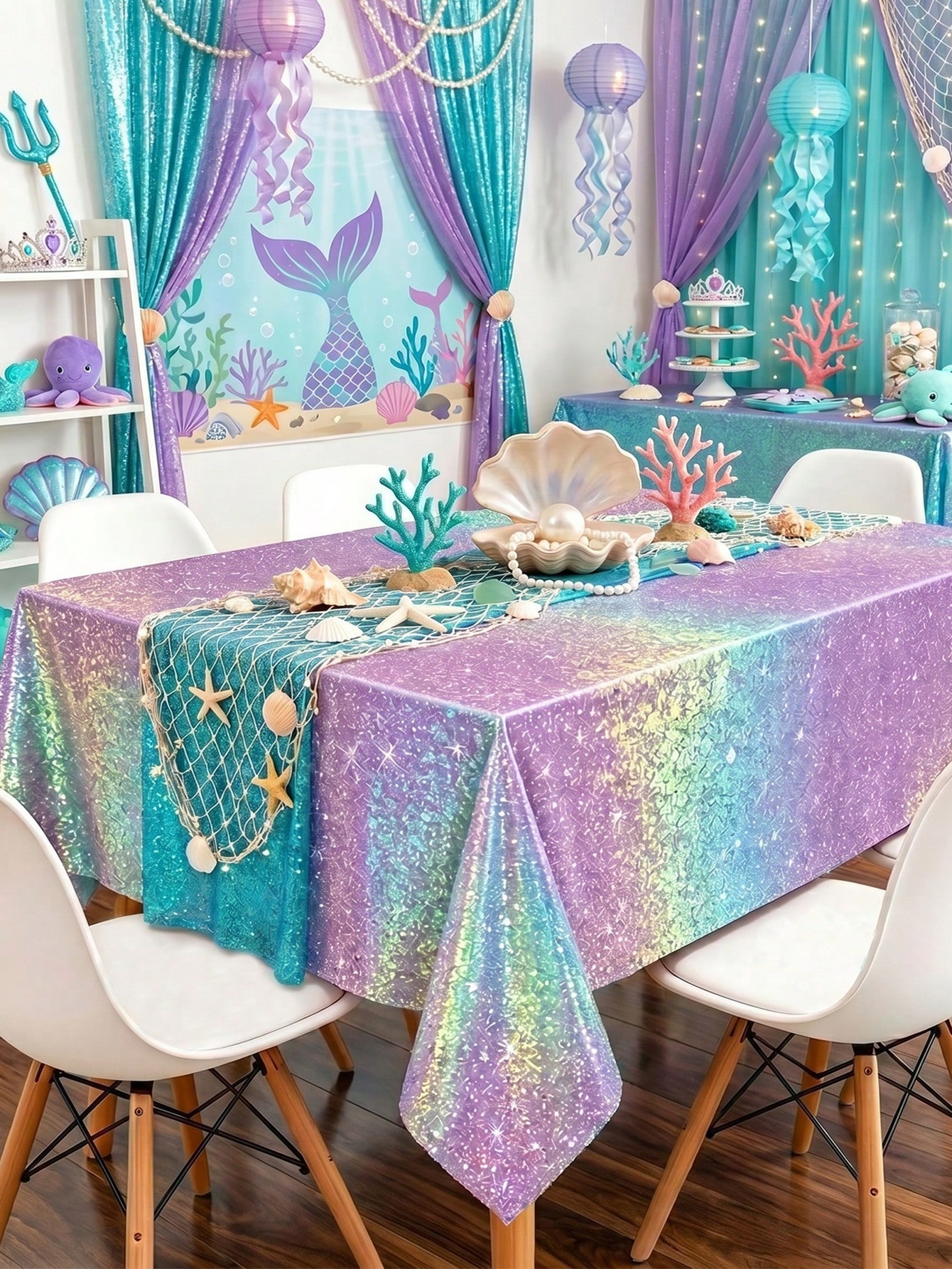 1pc Laser Purple Disposable Ta - Table Cloth Disposable recensie en prijs