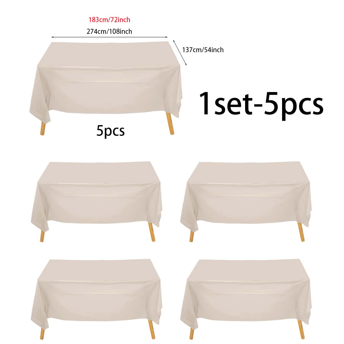 5pcs Disposable Plastic Party  - Table Cloth Disposable recensie en prijs