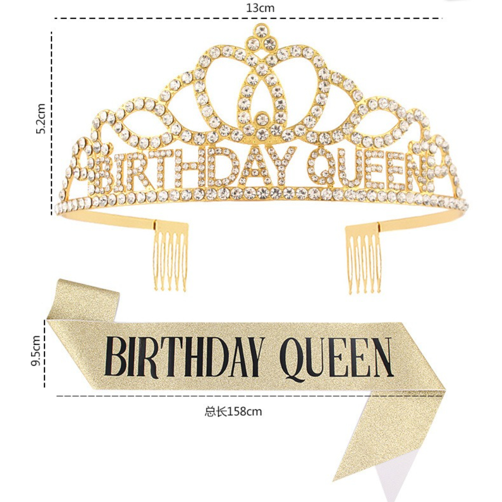 Rose Gold Glitter Birthday Que - Birthday Sash Glitter recensie en prijs
