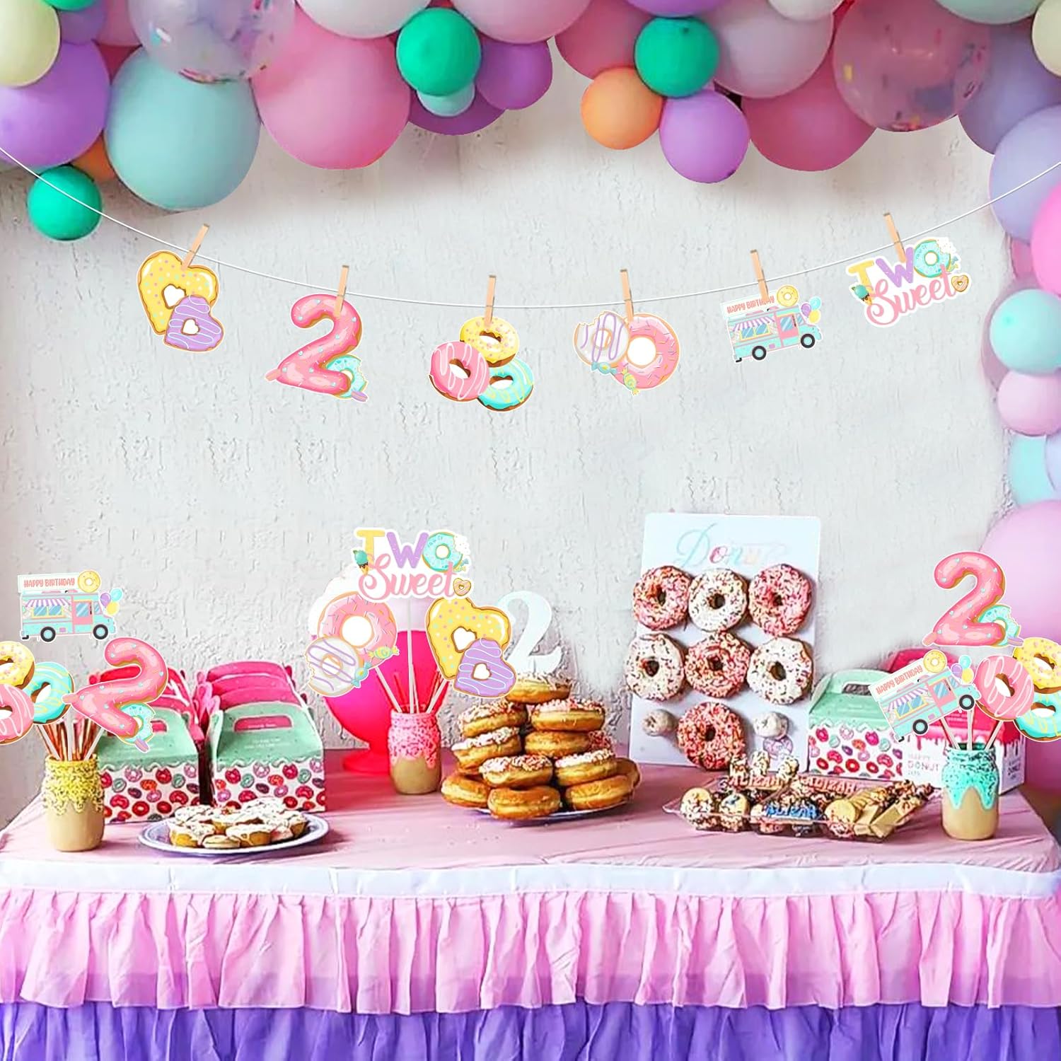 Donut 2nd Birthday Centerpiece - Centerpiece Stick recensie en prijs