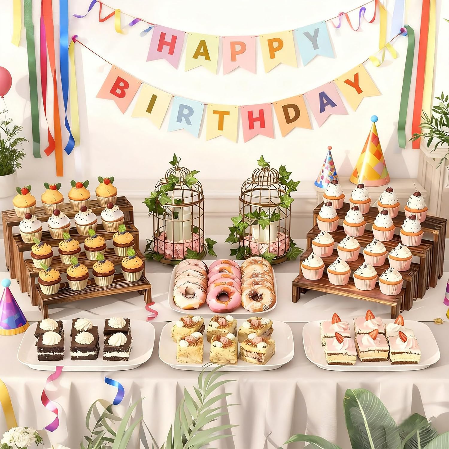 2 Tier Wooden Cupcake Stand Se - Cupcake Stand Tier recensie en prijs