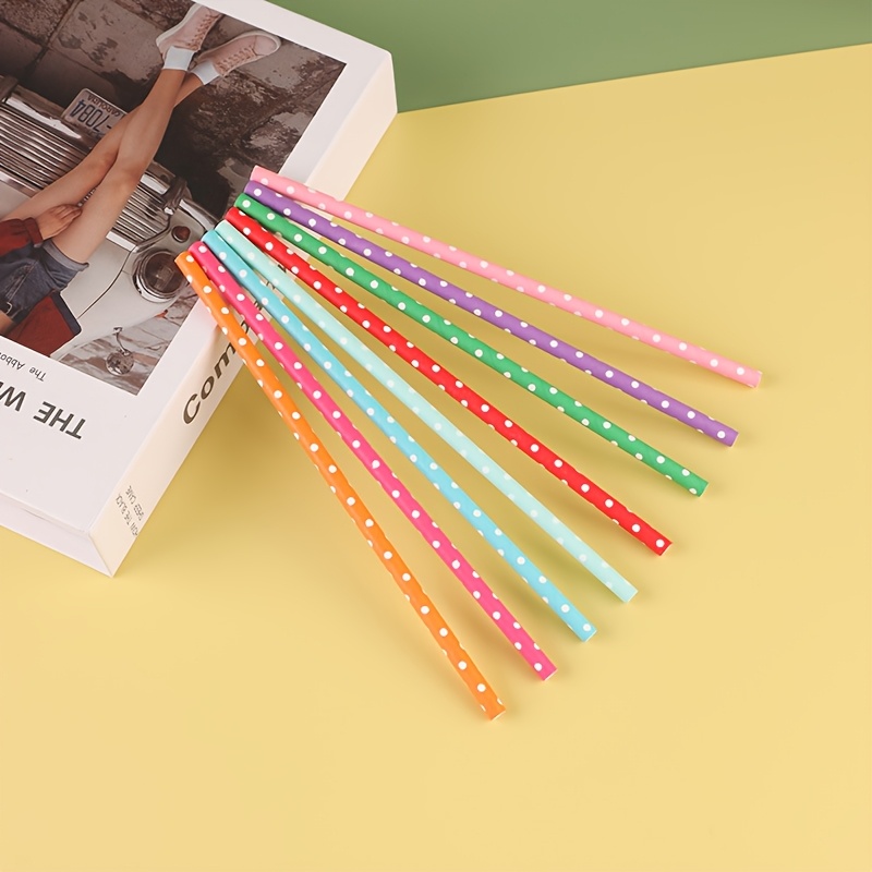 100pcs colorful disposable pap - Paper Straw Color recensie en prijs