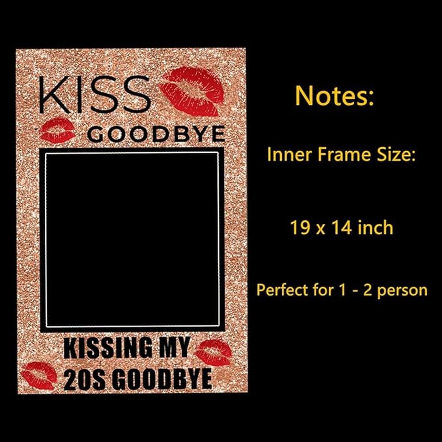 Kissing My 20S Goodbye Photo B - Photo Booth Frame recensie en prijs