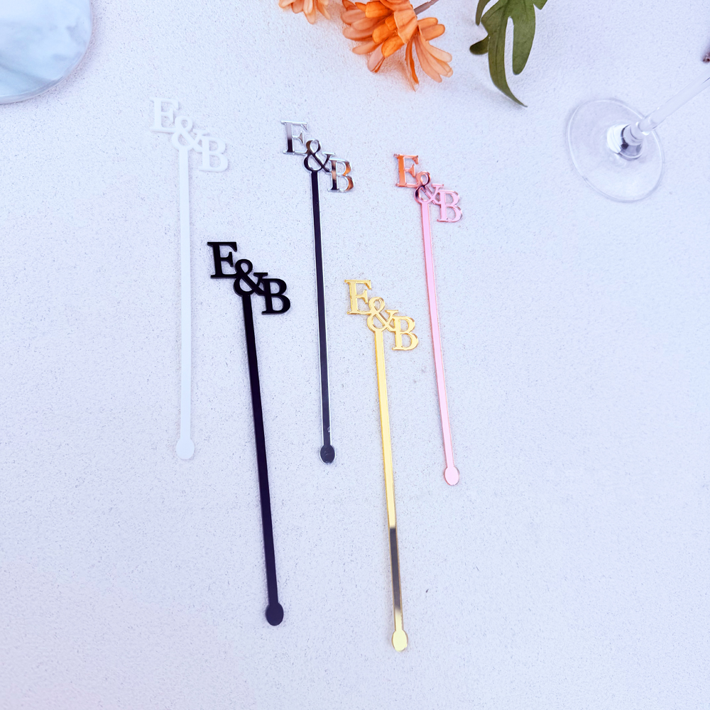 20pcs/50pcs Custom Initial nam - Centerpiece Stick recensie en prijs