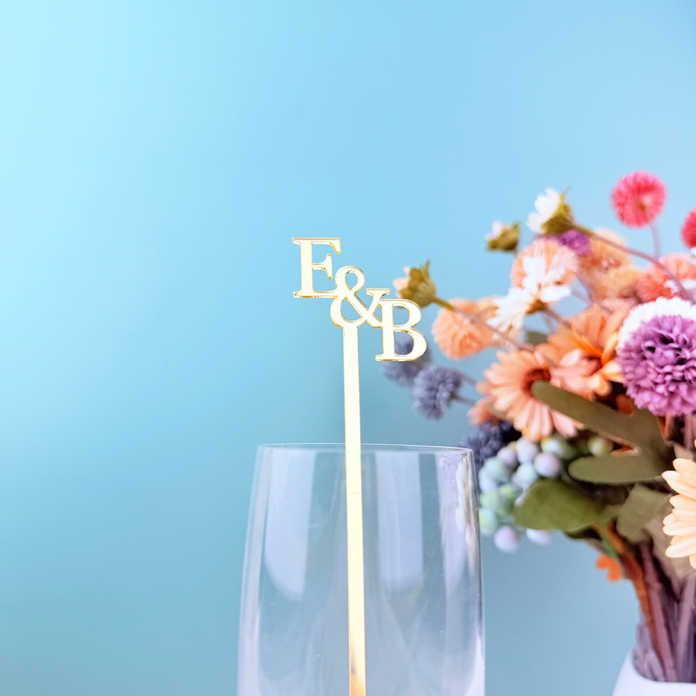 20pcs/50pcs Custom Initial nam - Centerpiece Stick recensie en prijs
