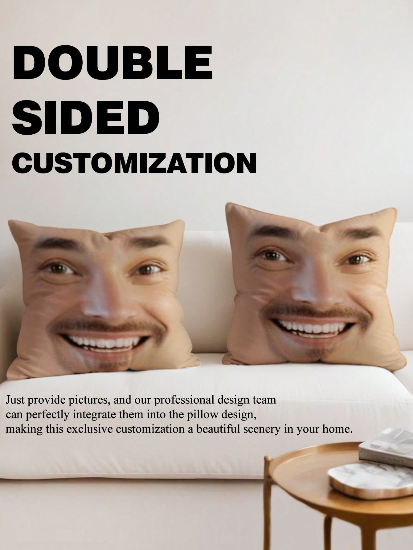 1pc Custom Face Square Pillow  - Eve Party recensie en prijs