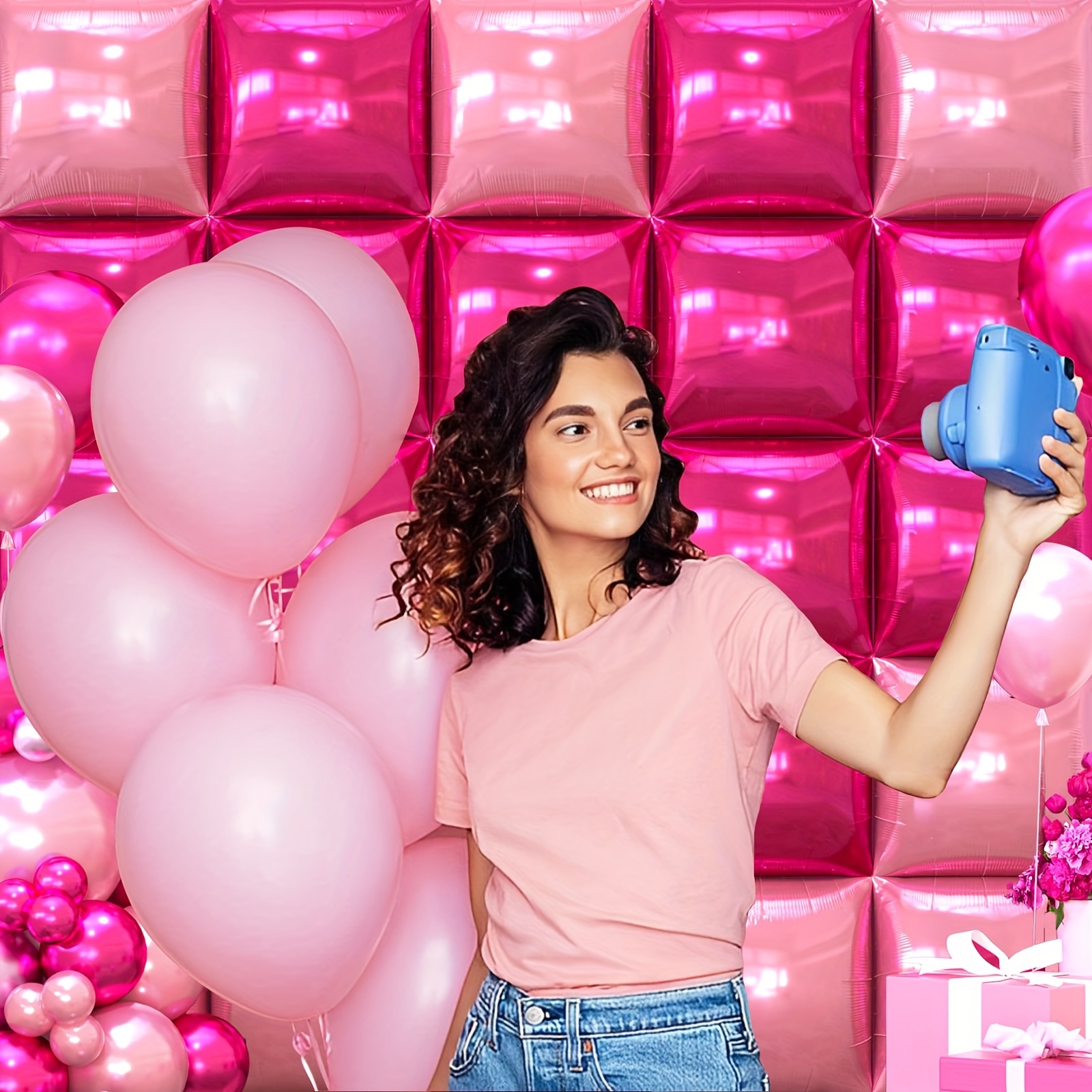 25pcs Magenta Pink Square Foil - Balloon Arch Kit recensie en prijs