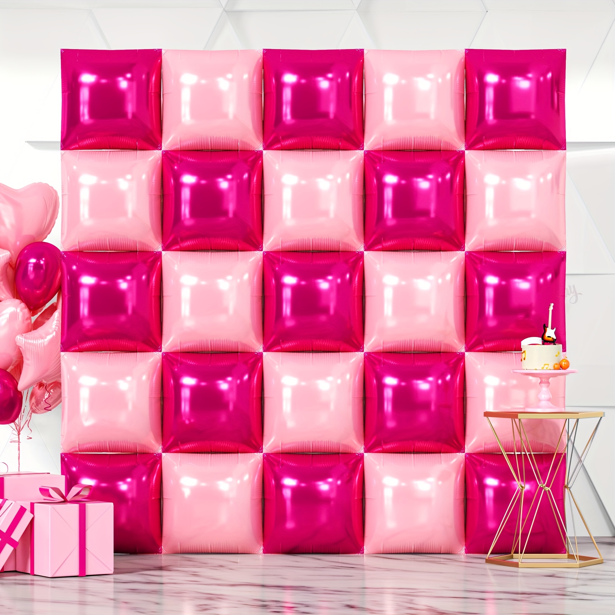 25pcs Magenta Pink Square Foil - Balloon Arch Kit recensie en prijs