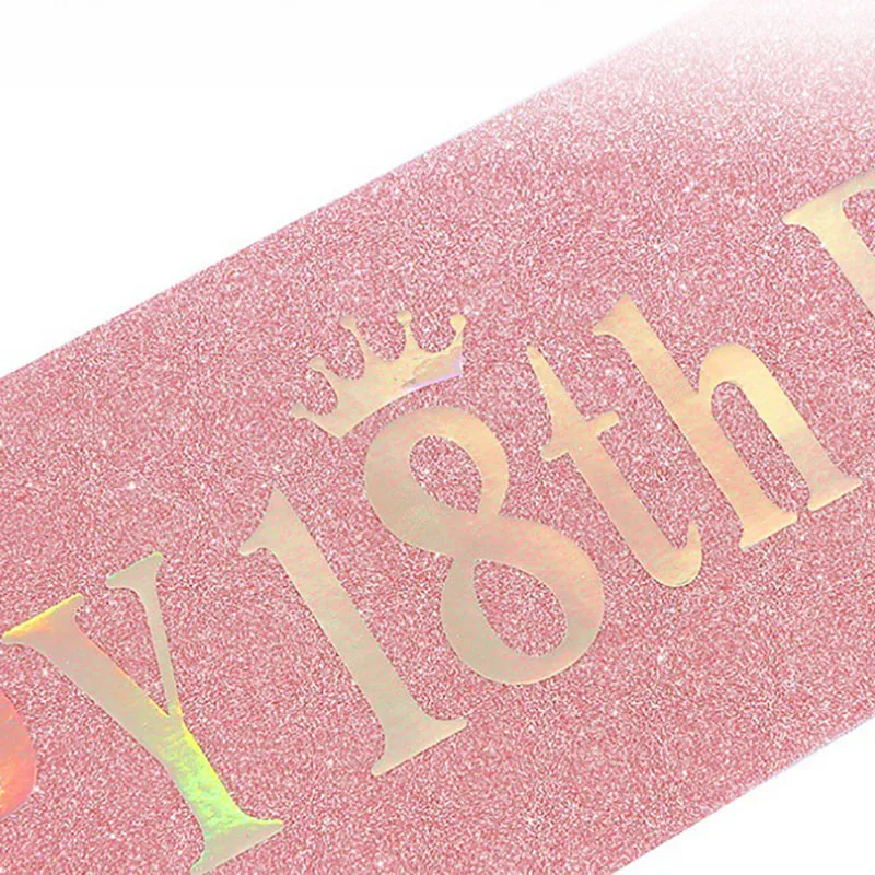 Happy 10th 13th 16th 21st 30th - Birthday Sash Glitter recensie en prijs
