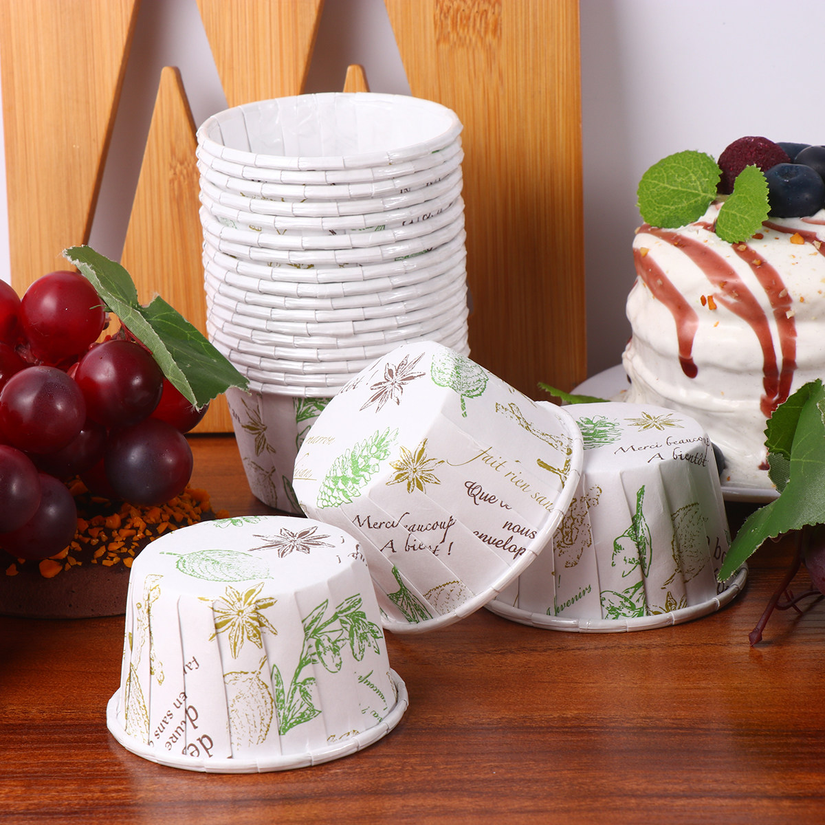 50Pcs Premium Cake Mold Paper  - Plastic Cup 50Pcs recensie en prijs