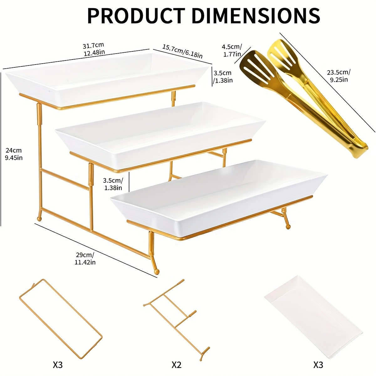 White Tiered Serving Stand + T - Cupcake Stand Tier recensie en prijs