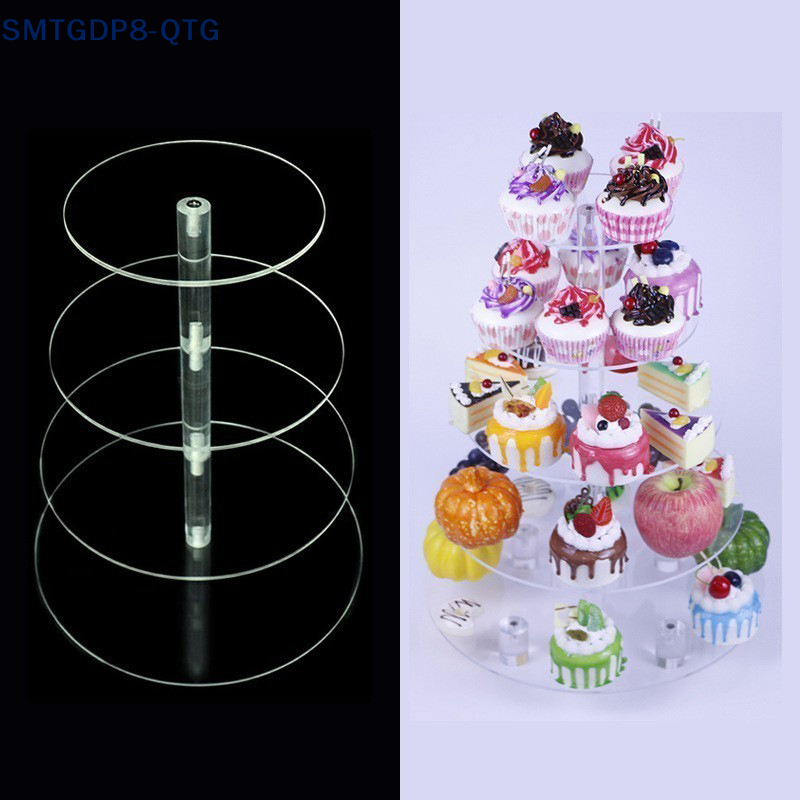 3/4/5 Tier Acrylic Round Cupca - Cupcake Stand Tier recensie en prijs