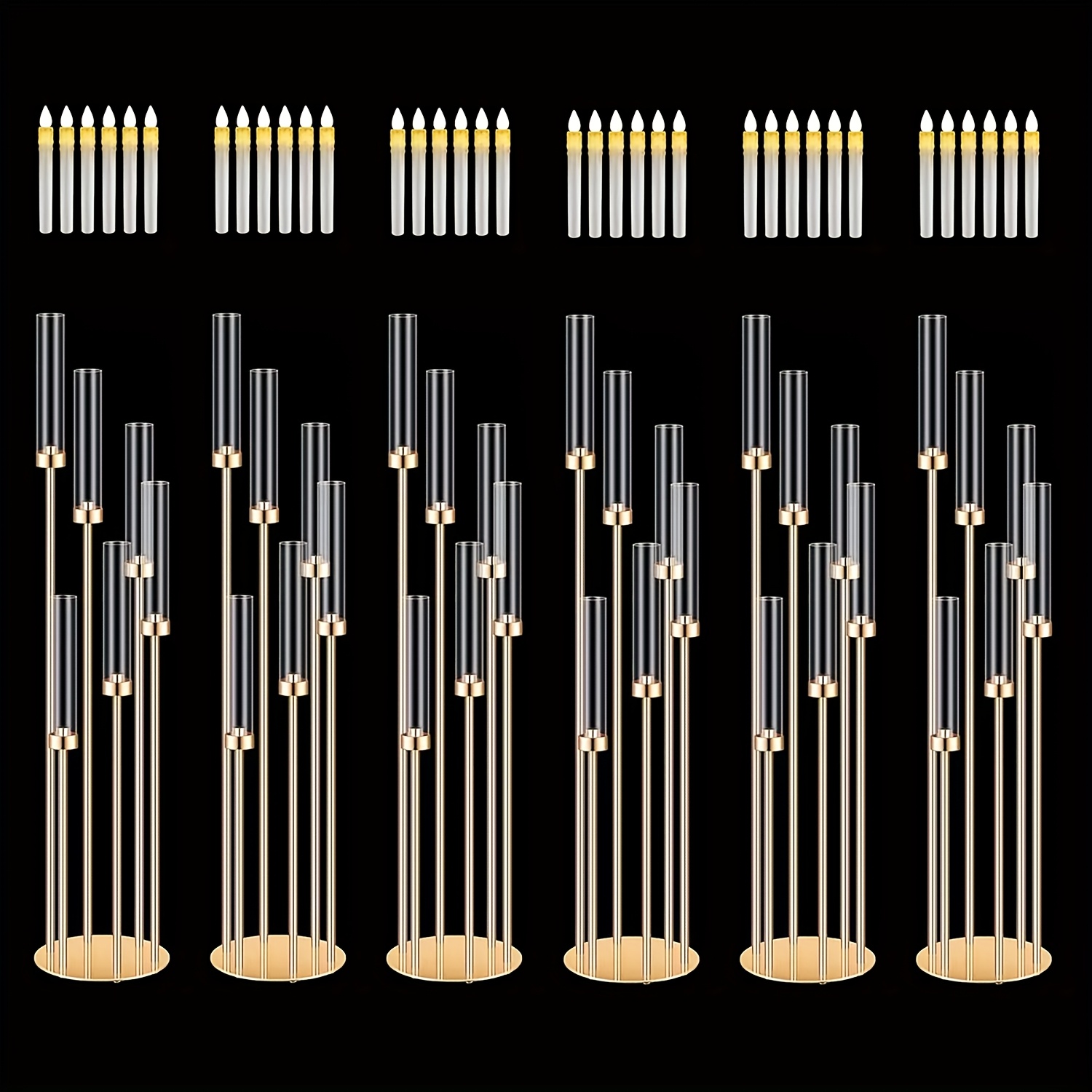 2 Sets Floor Candelabra 6 Arms - Centerpiece Stick recensie en prijs