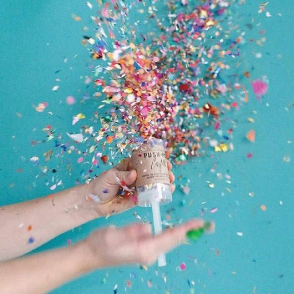 Round 1Pcs Bridal Shower Anniv - Confetti Cannon Tube recensie en prijs
