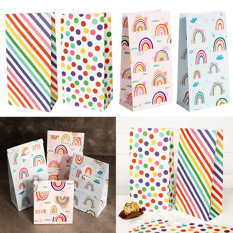Small Paper Bags Rainbow Print - Event Party Box recensie en prijs
