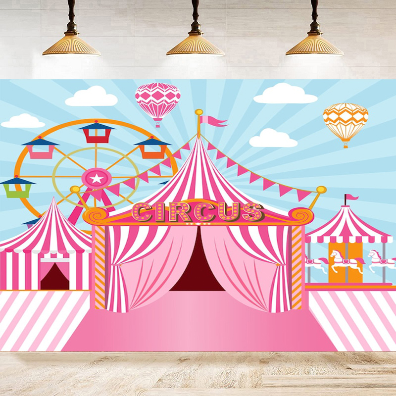 Pink Circus Photography Backdr - Dessert Table Backdrop recensie en prijs