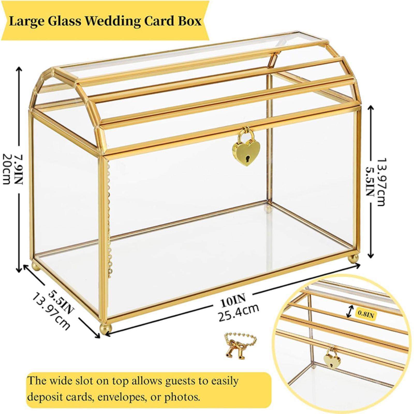 Glass Wedding Card Box Storage - Event Party Box recensie en prijs