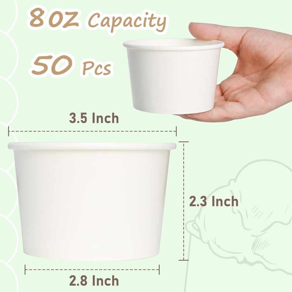 50pcs 8oz Disposable Paper Cup - Plastic Cup 50Pcs recensie en prijs