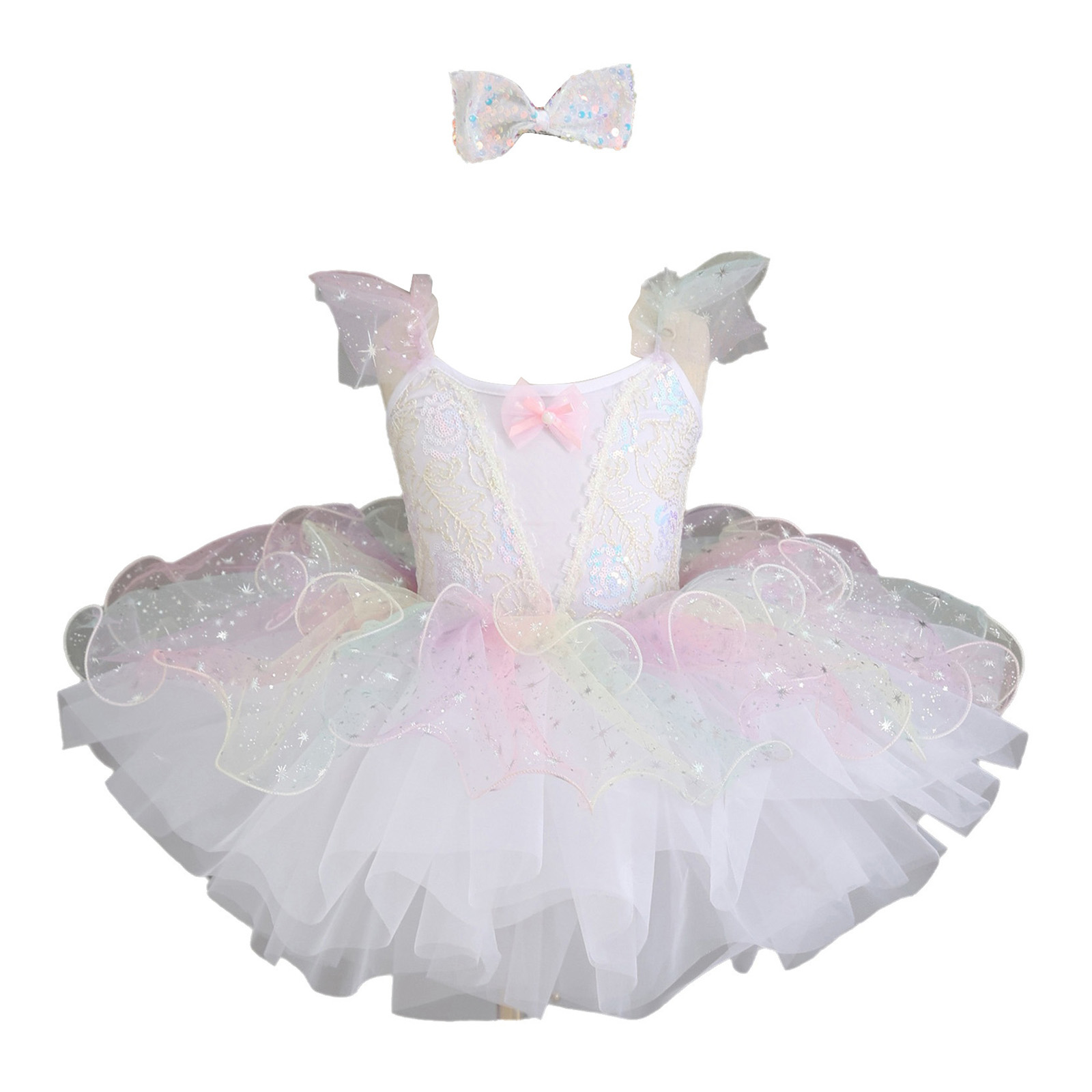 Kids Girls Ballet Dance Dress  - Glitter Tablecloth recensie en prijs