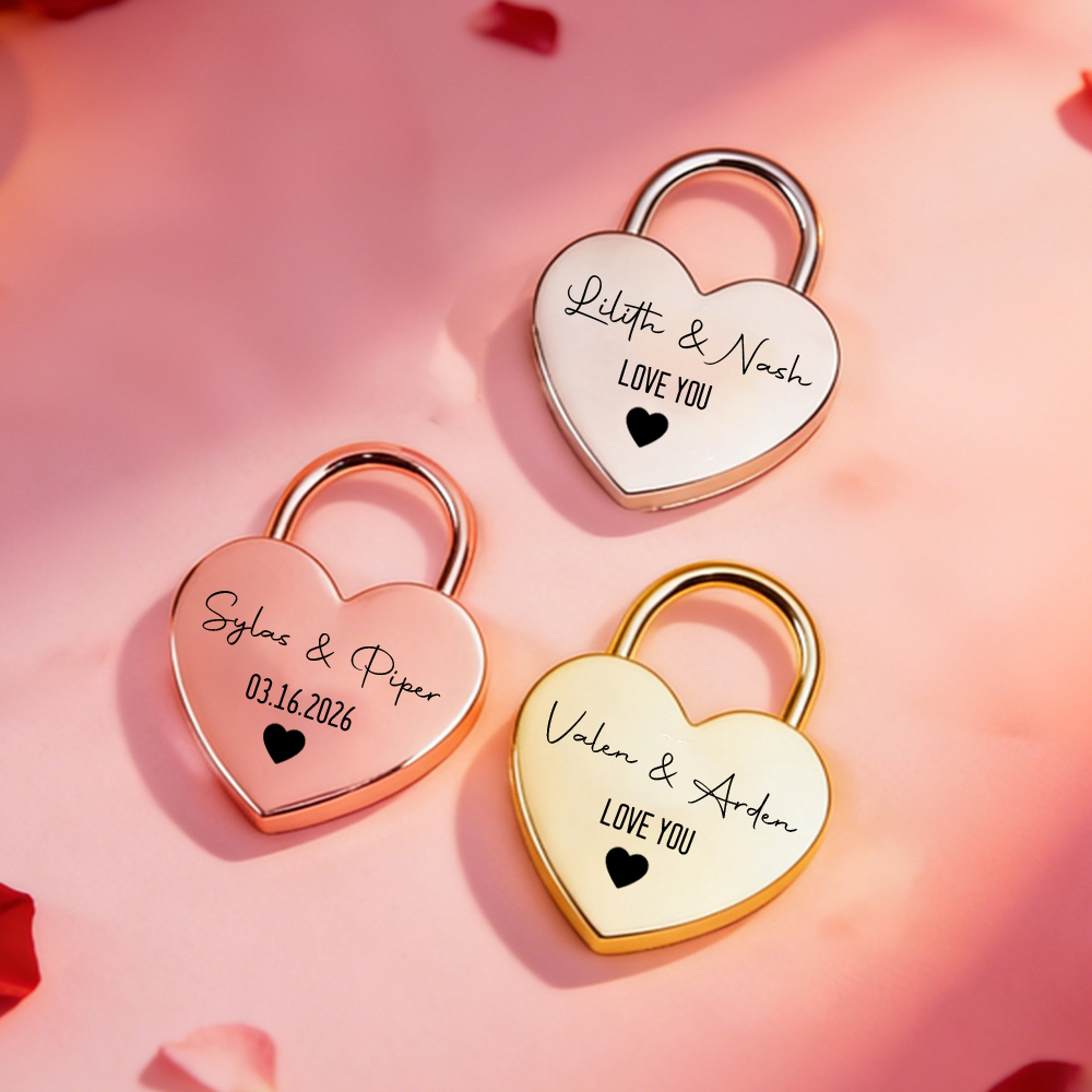 Custom Name Heart-Shaped Padlo - Eve Party recensie en prijs