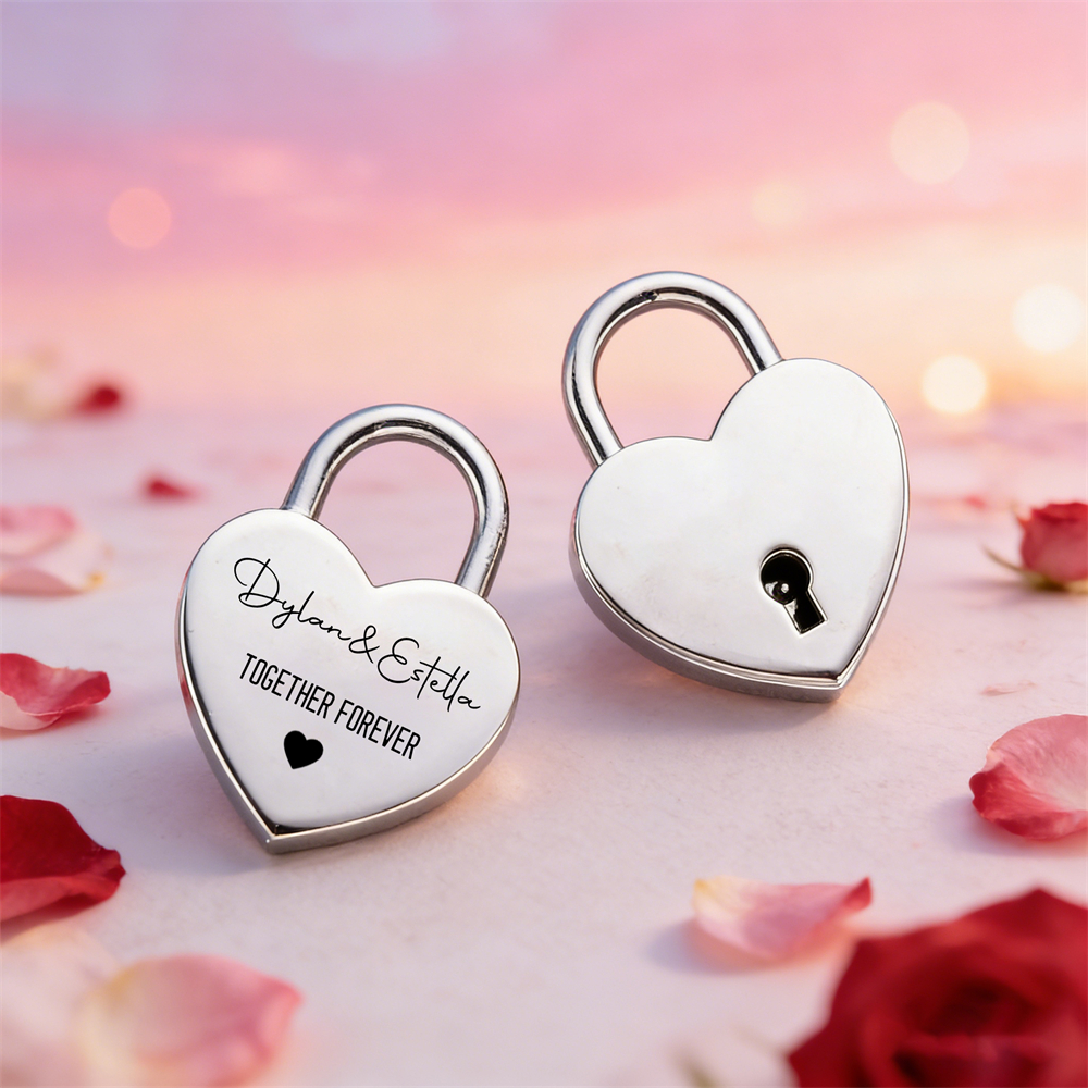 Custom Name Heart-Shaped Padlo - Eve Party recensie en prijs