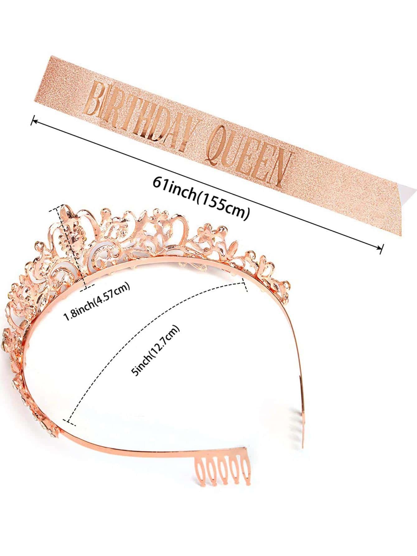 Bling Rhinestone Crystal Crown - Birthday Sash Glitter recensie en prijs