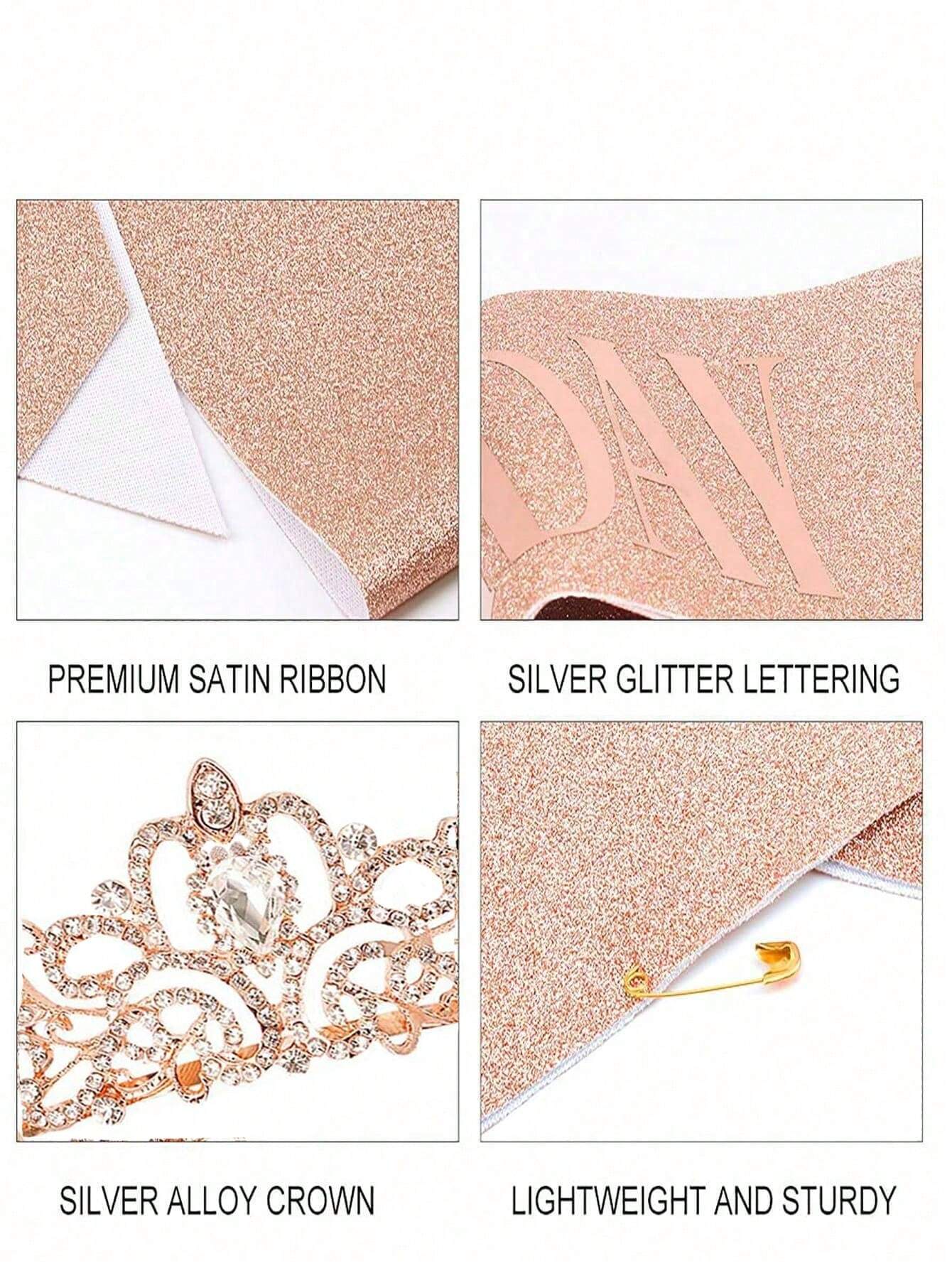 Bling Rhinestone Crystal Crown - Birthday Sash Glitter recensie en prijs
