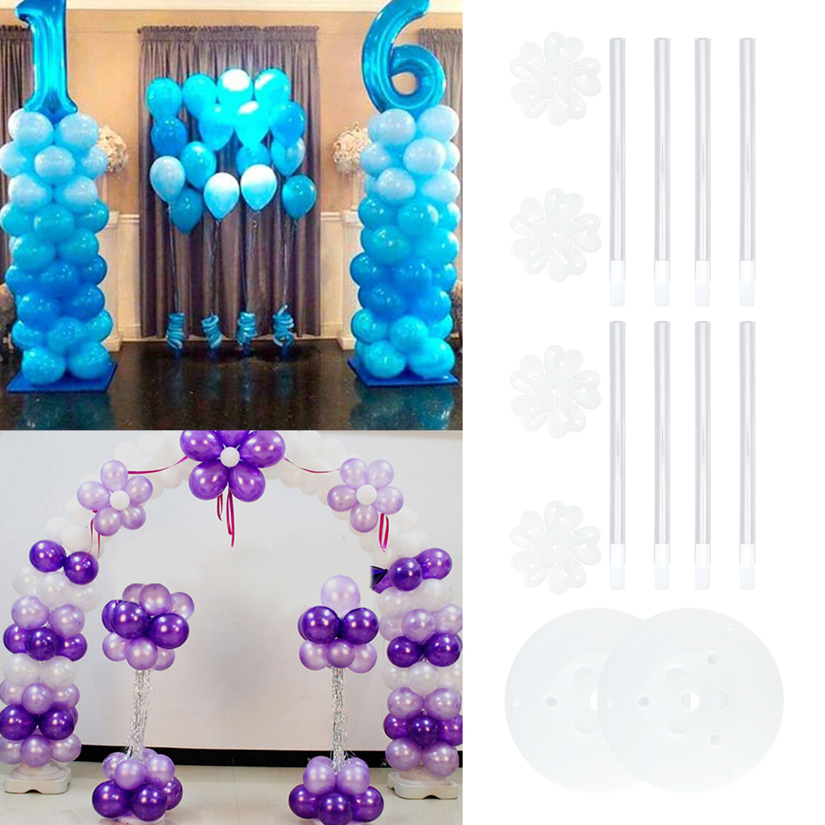 2Sets Balloon Column Stand Kit - Balloon Arch Kit recensie en prijs