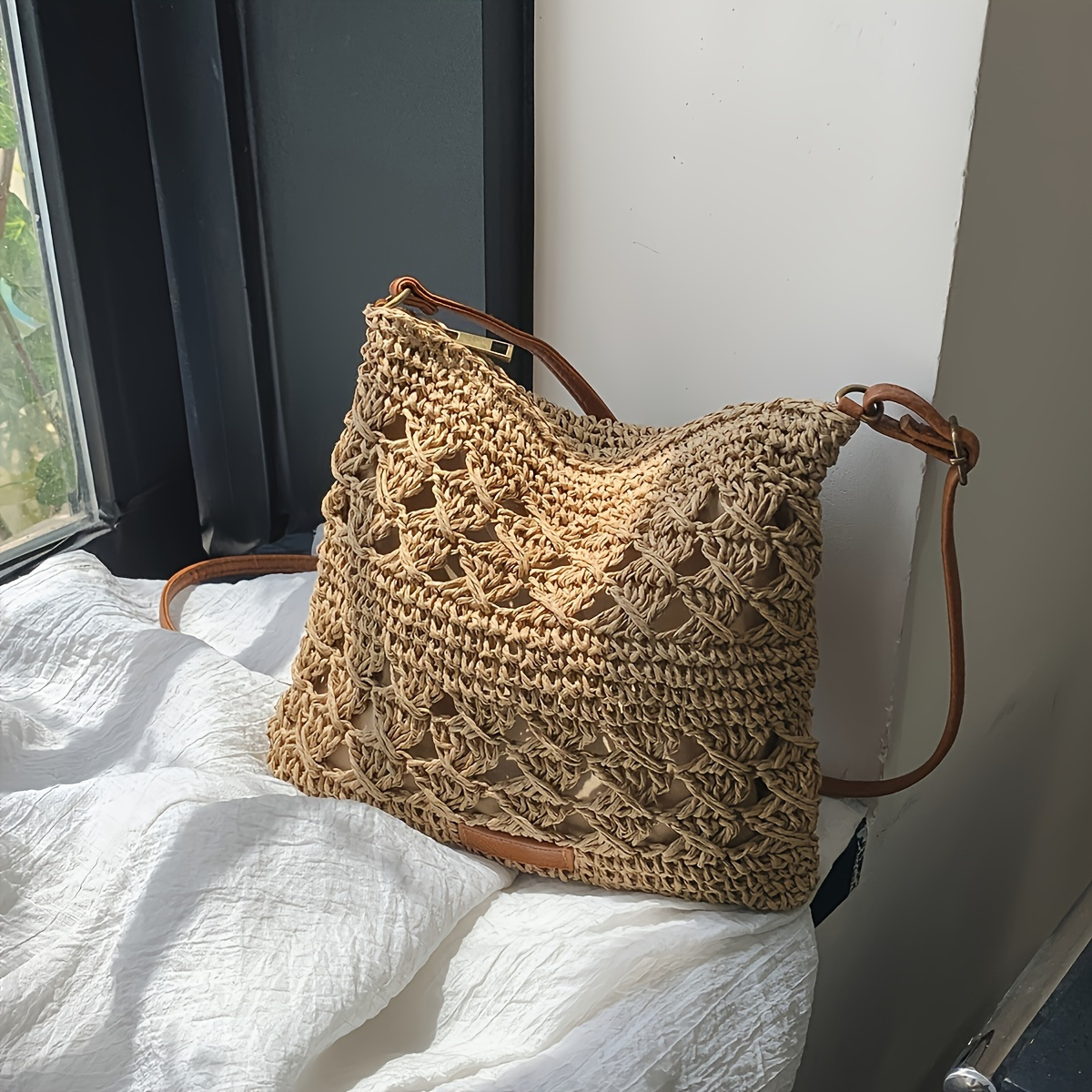 Chic Handmade Paper Straw Cros - Paper Straw Color recensie en prijs