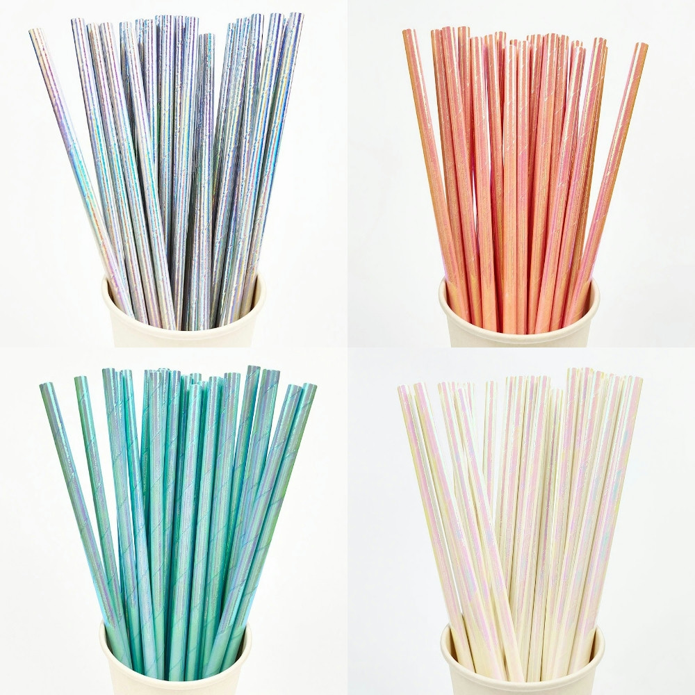 25Pcs Pearlescent Bronzing Pap - Paper Straw Color recensie en prijs