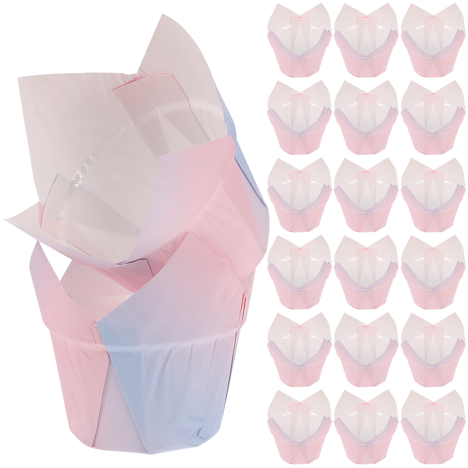 50Pcs Tulip Cupcake Liners Pap - Plastic Cup 50Pcs recensie en prijs