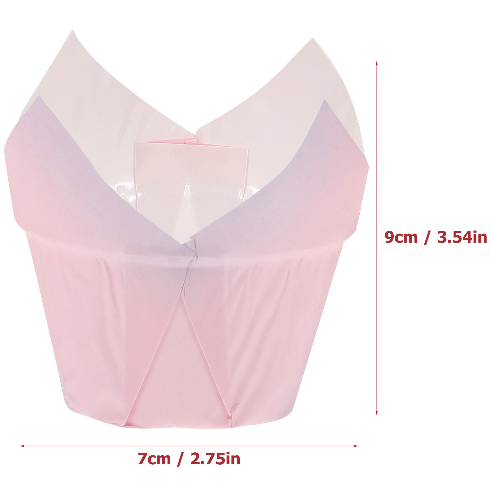 50Pcs Tulip Cupcake Liners Pap - Plastic Cup 50Pcs recensie en prijs