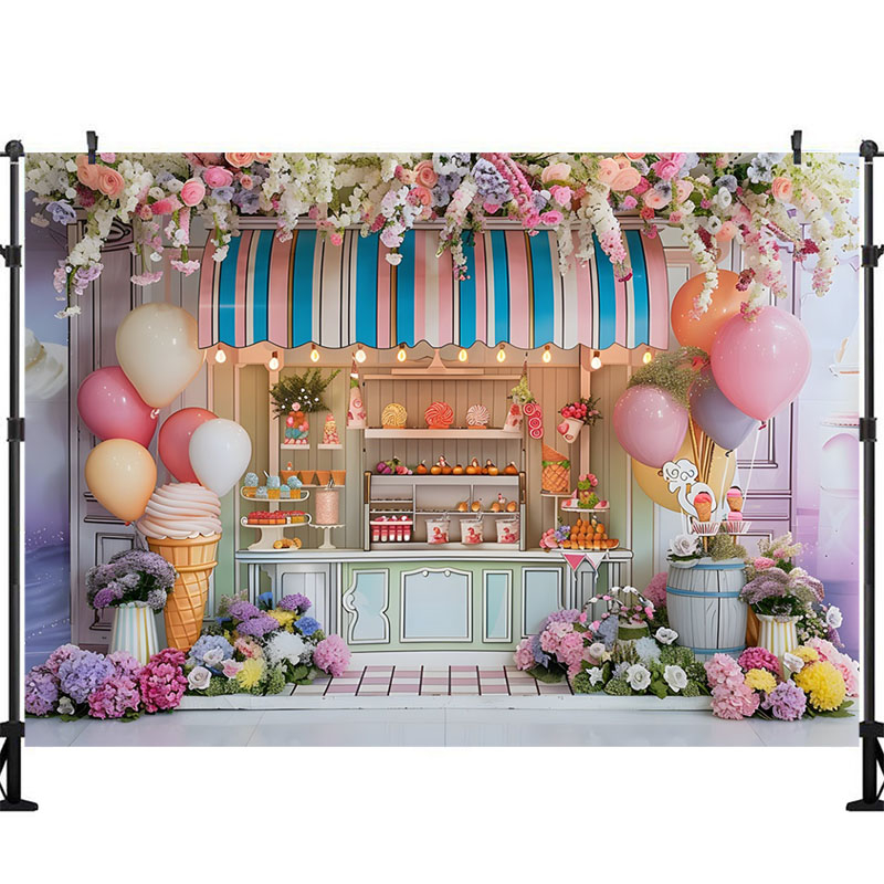 Ice Cream Photography Backgrou - Party Event Supply Store recensie en prijs