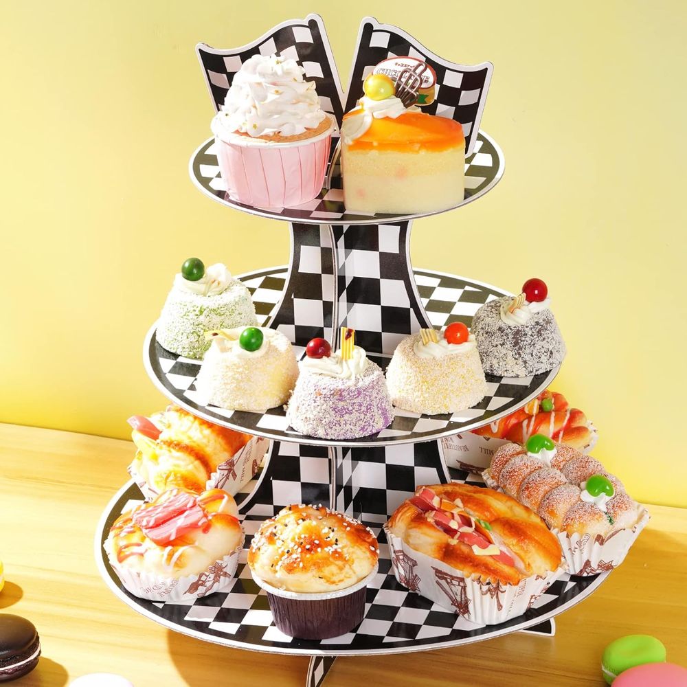 3-Tier Round Cupcake Stand wit - Cupcake Stand Tier recensie en prijs