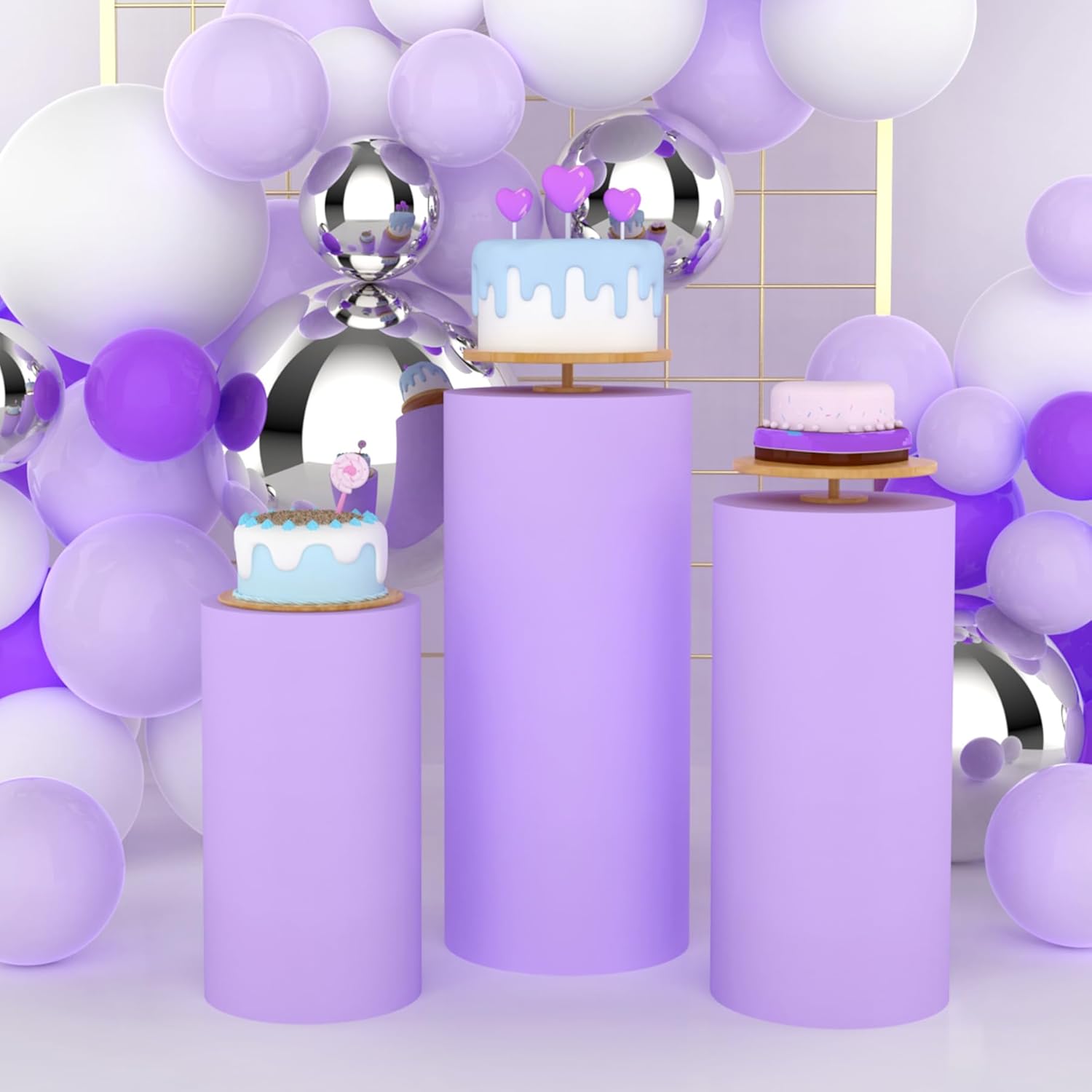 Yeele Purple Cylinder Stand Co - Dessert Table Backdrop recensie en prijs
