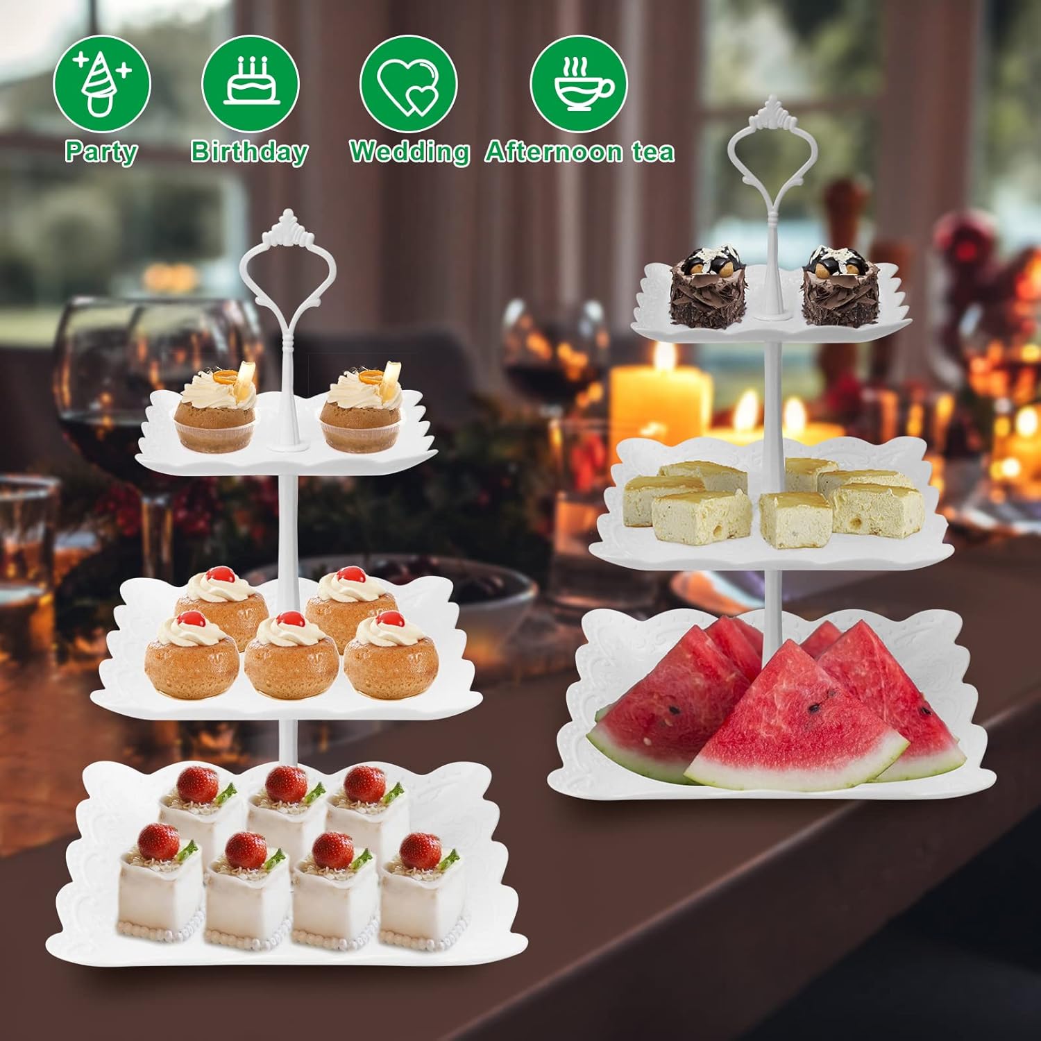 3 Tier Cupcake Stand, Plastic  - Cupcake Stand Tier recensie en prijs
