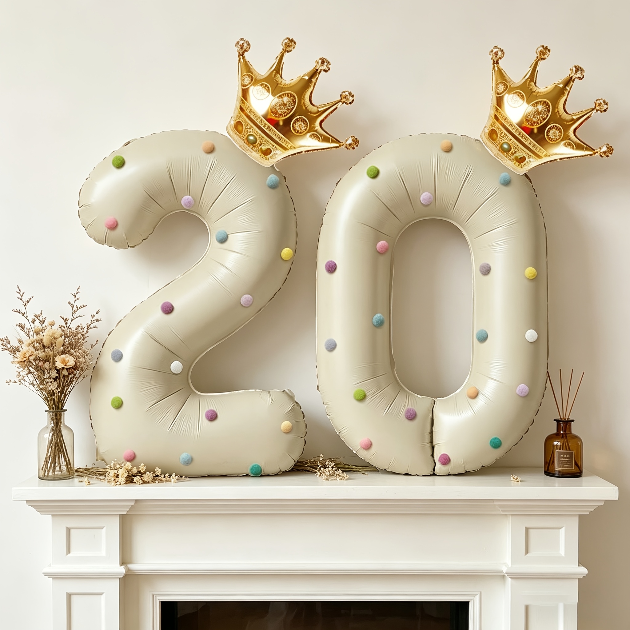 Large 40inch Cream-Colored Num - Party Event Supply Store recensie en prijs