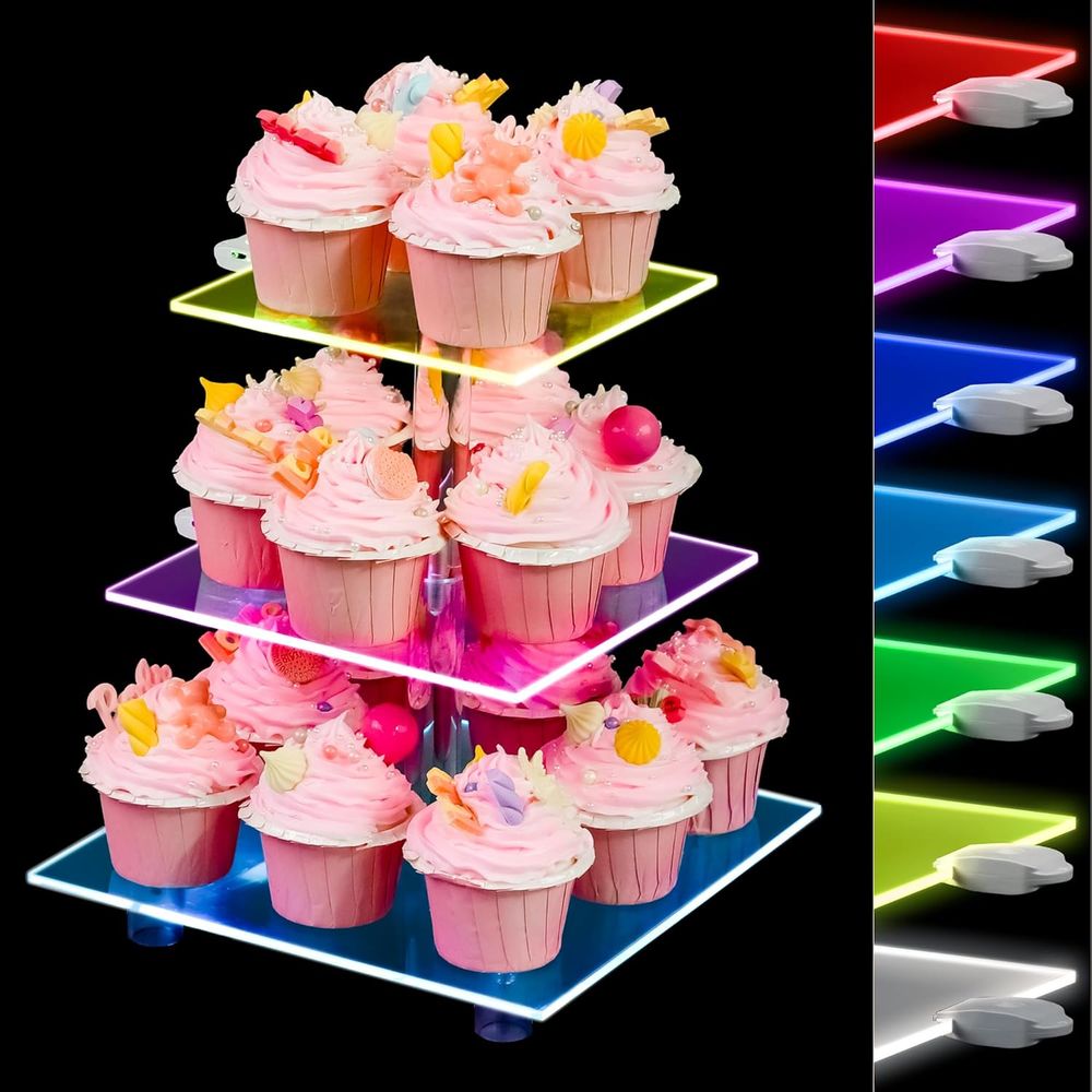 3-Tier Acrylic Cupcake Tower w - Cupcake Stand Tier recensie en prijs