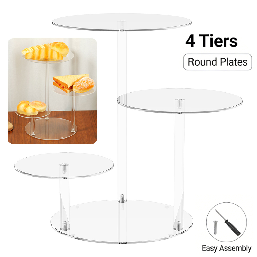 4 Tier Cake Stand Acrylic Tran - Cupcake Stand Tier recensie en prijs