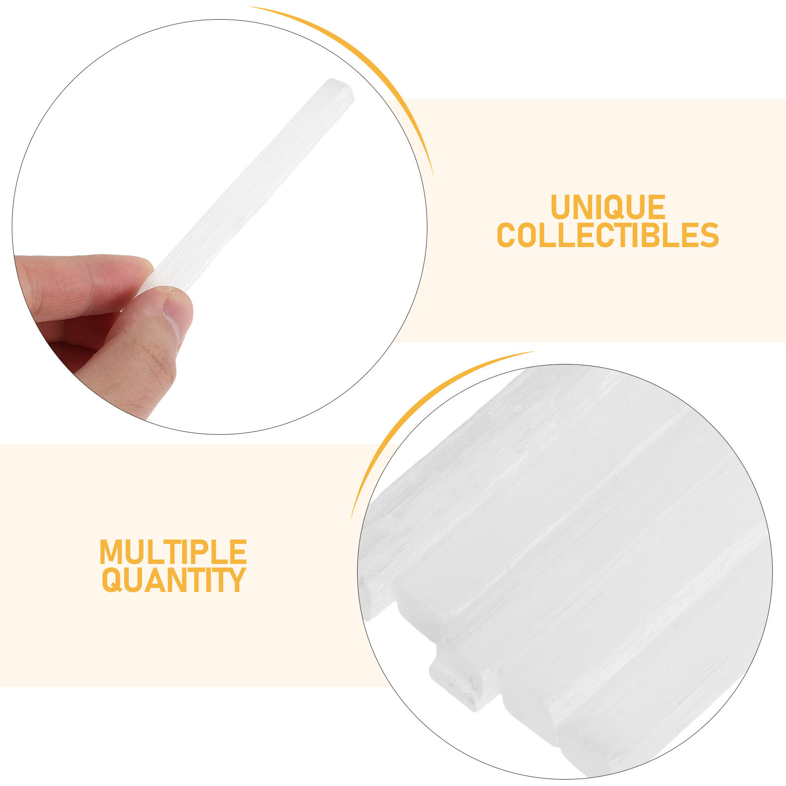 15Pcs Natural Selenite Crystal - Centerpiece Stick recensie en prijs