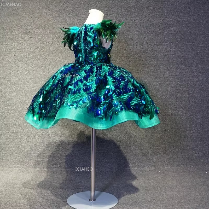 Kids Girls Green Sequin Short  - Glitter Tablecloth recensie en prijs