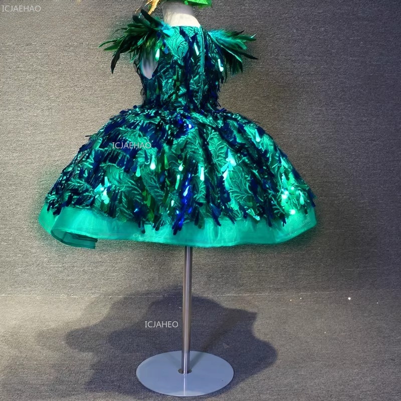 Kids Girls Green Sequin Short  - Glitter Tablecloth recensie en prijs