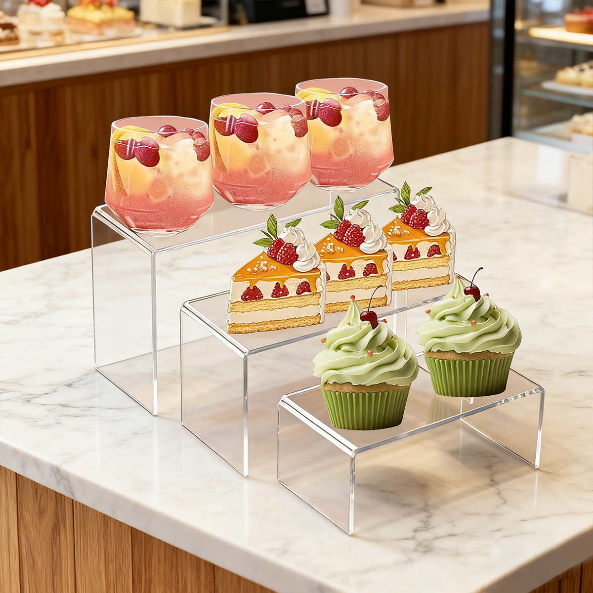 5pcs Acrylic Dessert Display S - Cupcake Stand Tier recensie en prijs